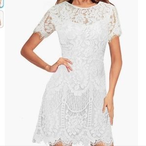 MSLG Lace Flower Coctail Dress - S